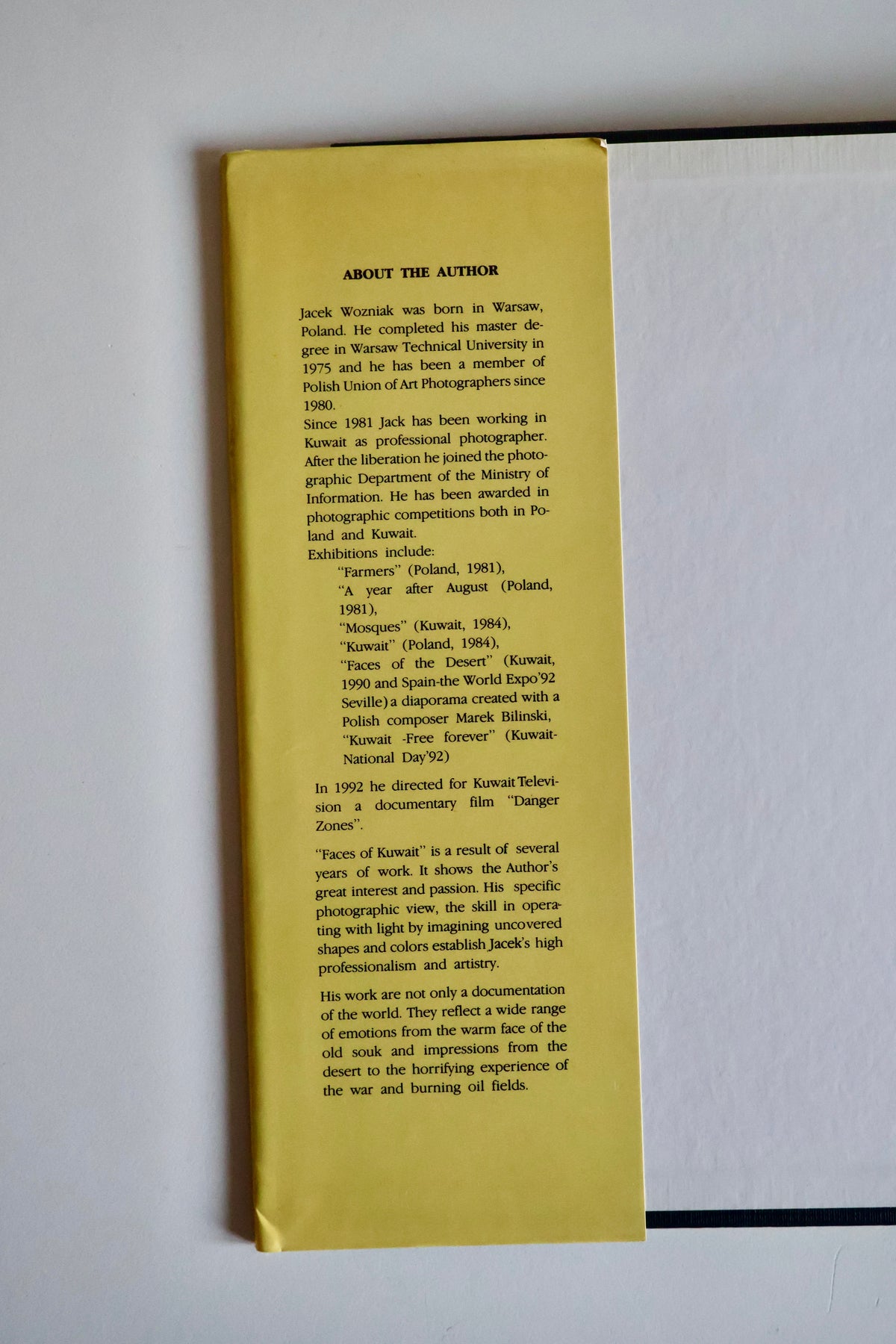 1992 Faces of Kuwait – Jacek Wozniak | First Edition Kuwait Photography Book