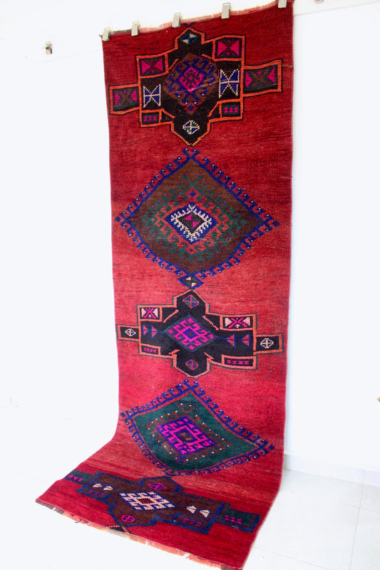 Vintage Turkish Runner - 107x308