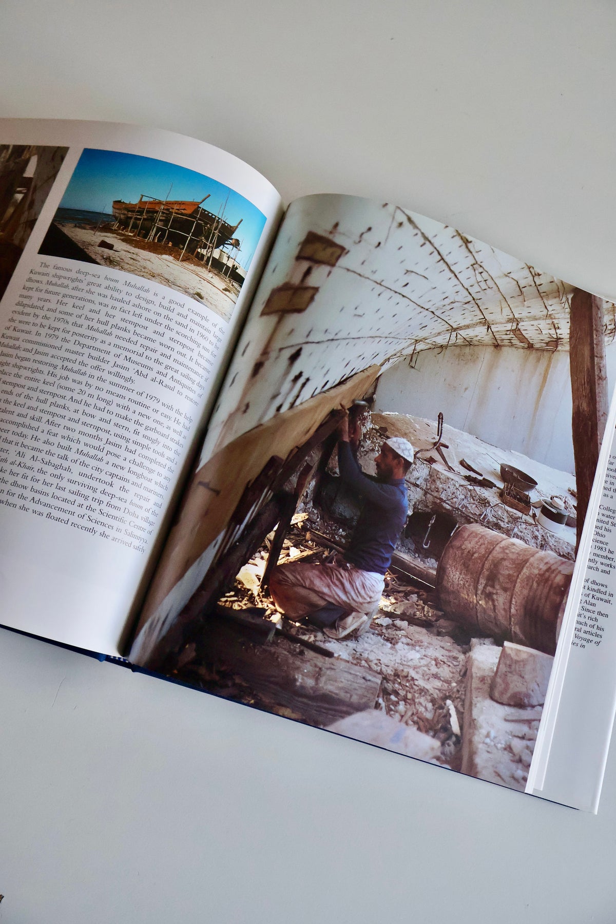 2001 The Art of Dhow-building in Kuwait – Ya’qub Yusuf Al-Hijji | Signed & Inscribed to André Farkas