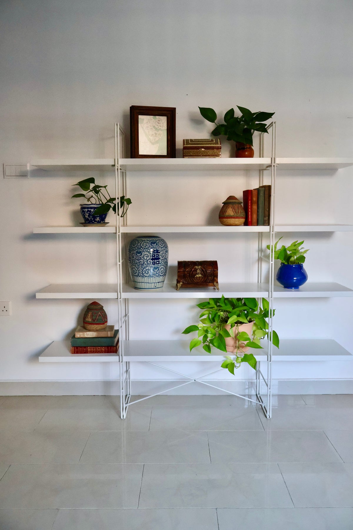 Vintage IKEA ENETRI Shelving Unit – White