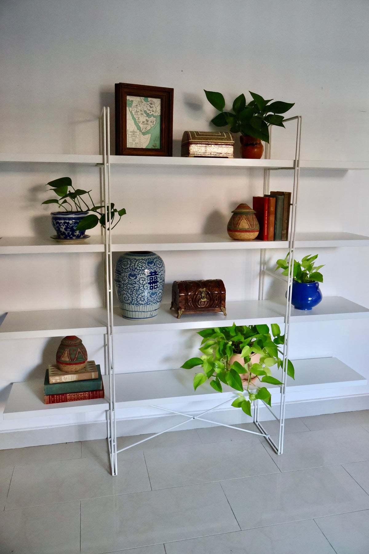 Vintage IKEA ENETRI Shelving Unit – White