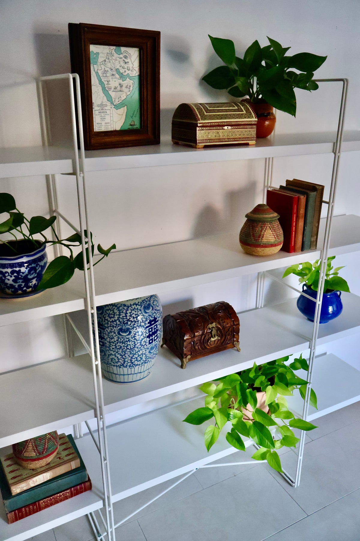 Vintage IKEA ENETRI Shelving Unit – White