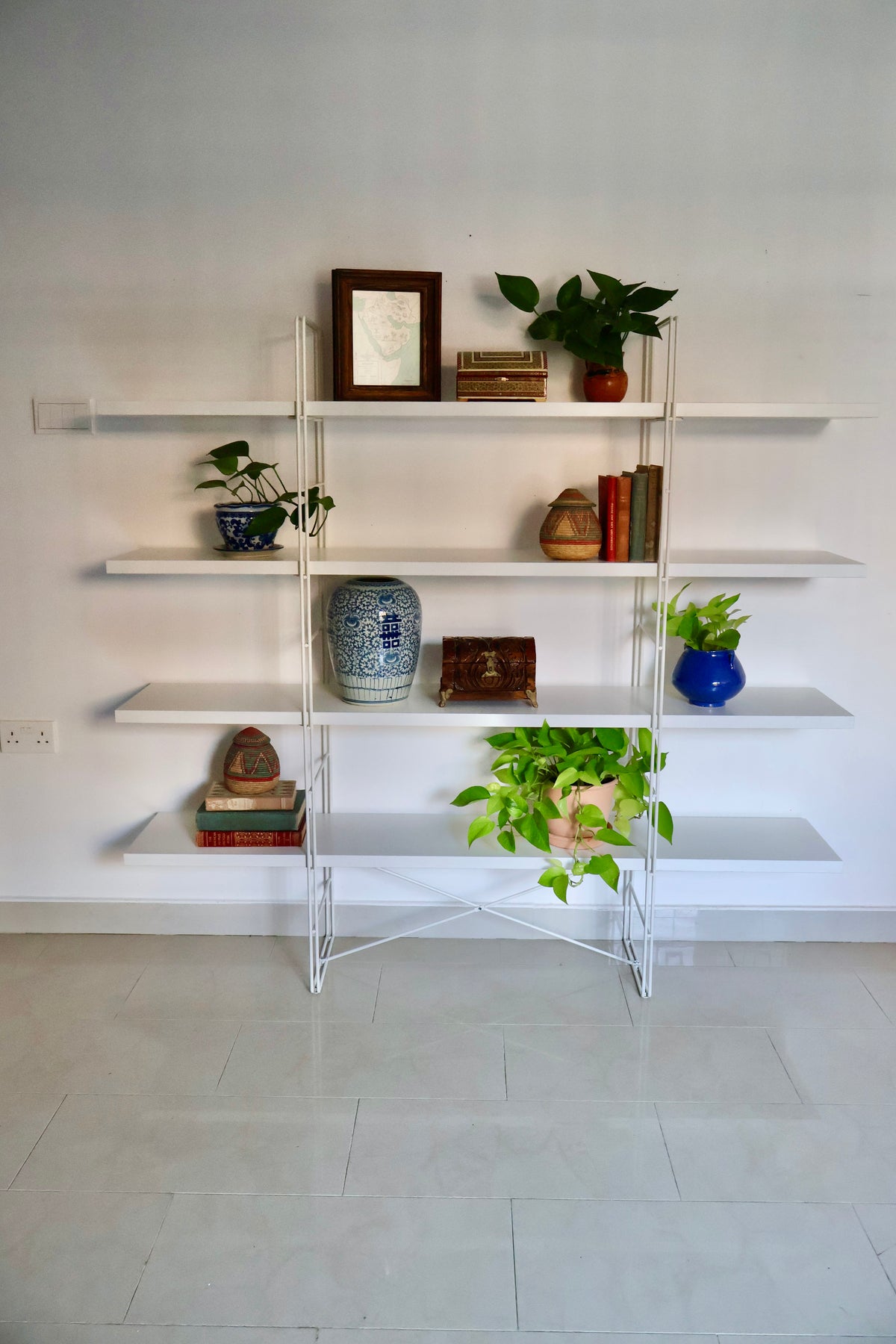 Vintage IKEA ENETRI Shelving Unit – White