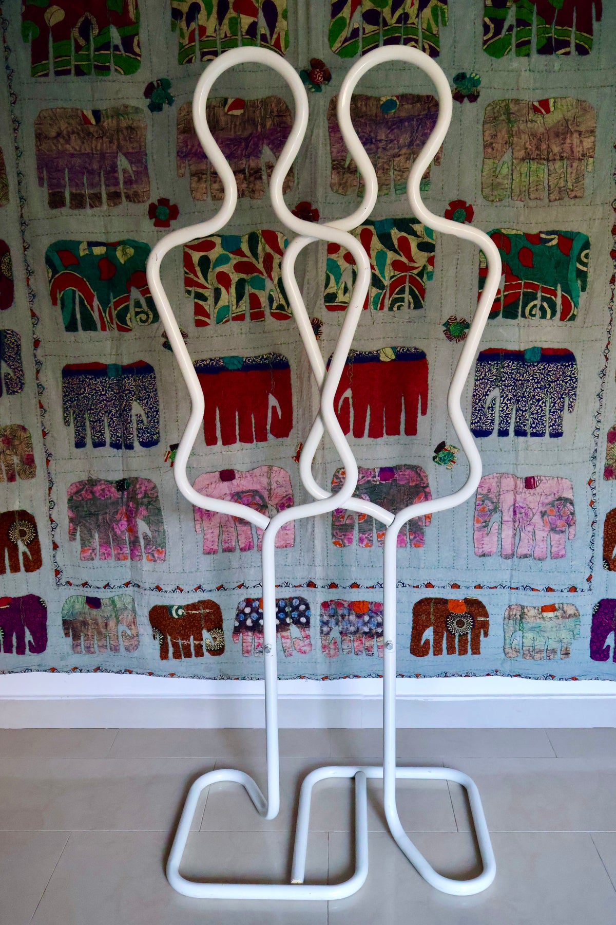 Pair of Vintage Italian Postmodern Silhouette Valet Stands – c. 1980s