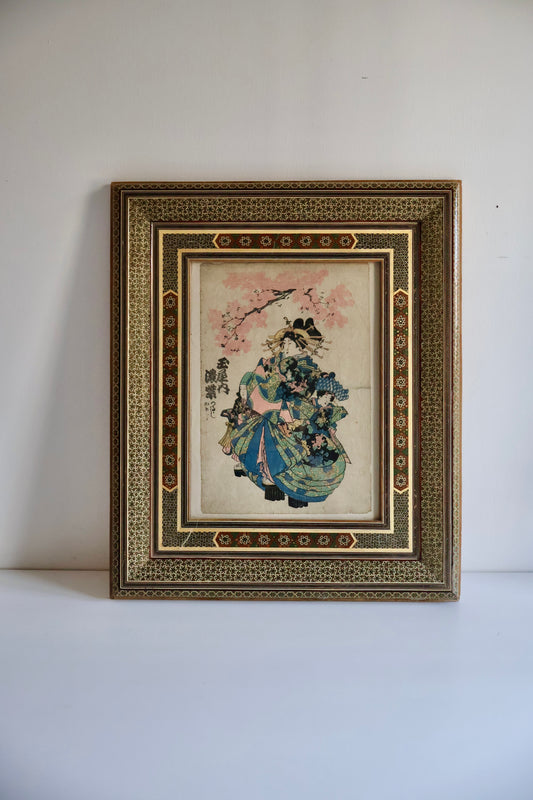 Japanese Woodblock Print – Courtesan Komurasaki of Tamaya, Yoshiwara