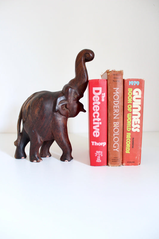 Antique Indian Carved Rosewood Elephant