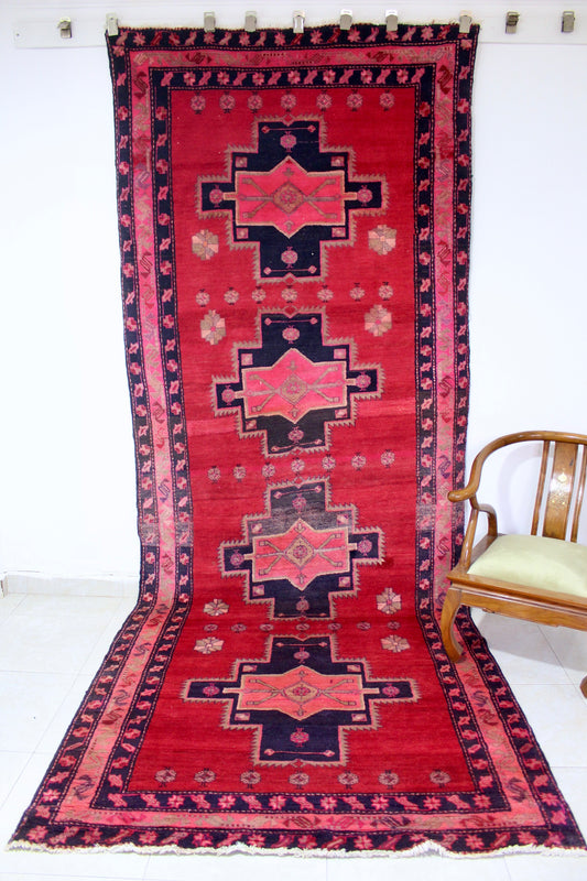 Vintage Persian Handwoven Extra Wide Runner