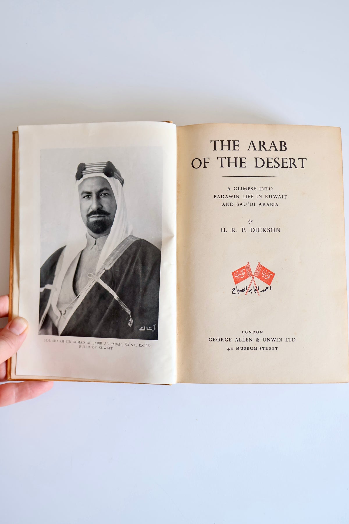 The Arab of the Desert by H.R.P. Dickson – 1951 Second Edition with Maps & Charts