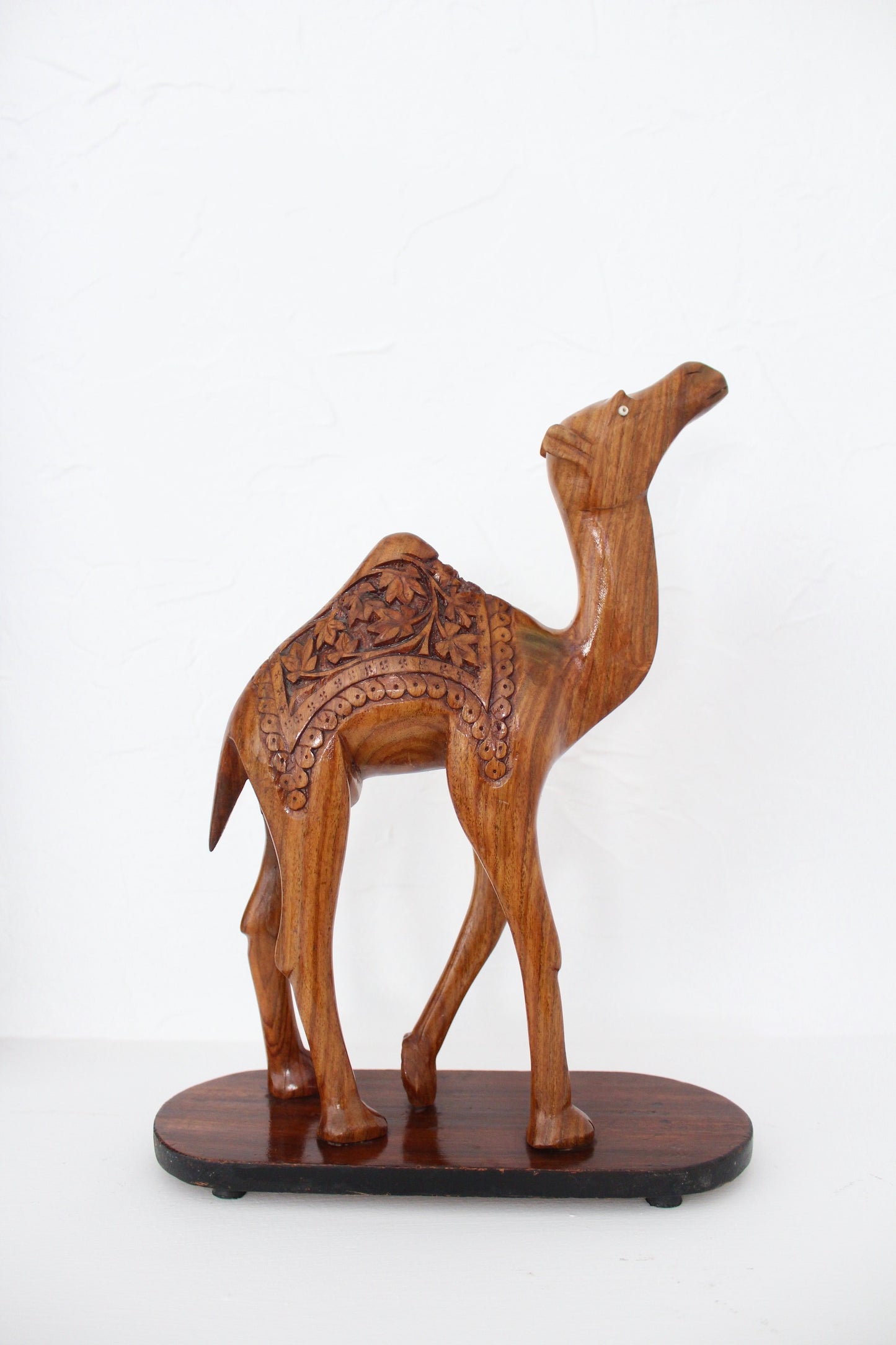 Vintage Indian Handcarved Rosewood Camel