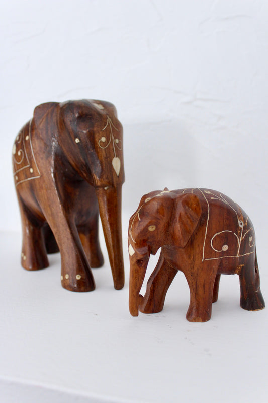 Vintage Indian Elephant Pair