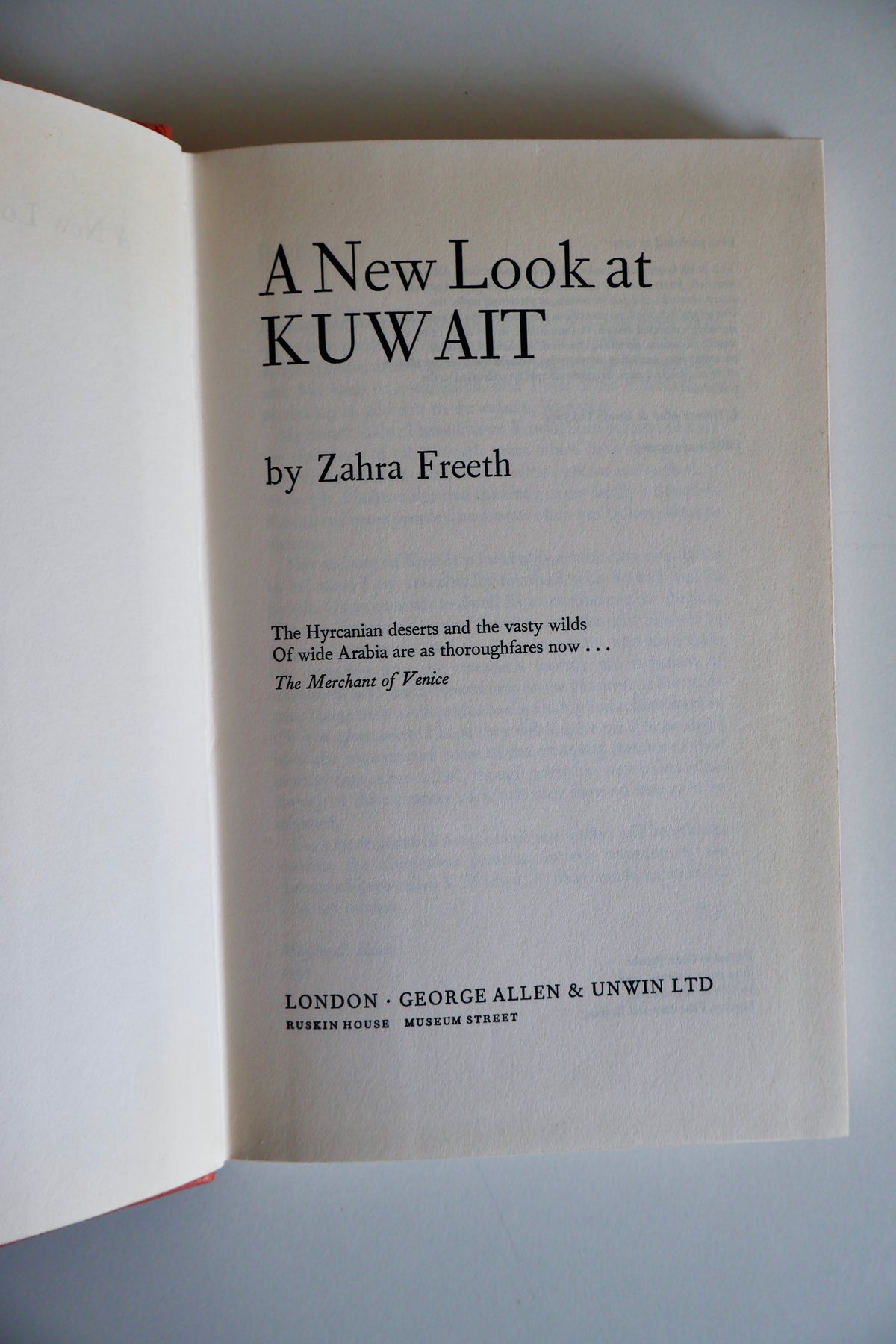 A New Look at Kuwait – Zahra Freeth – 1972 First Edition