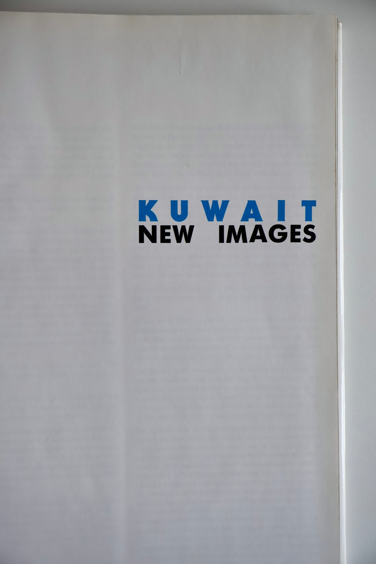 Kuwait: New Images – Gustavo Ferrari – 1989 First Edition – Pre-Invasion Kuwait