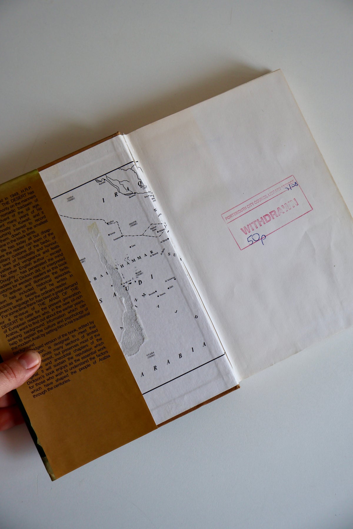1983 Third Edition – The Arab of the Desert by H.R.P. Dickson – Original Dust Jacket
