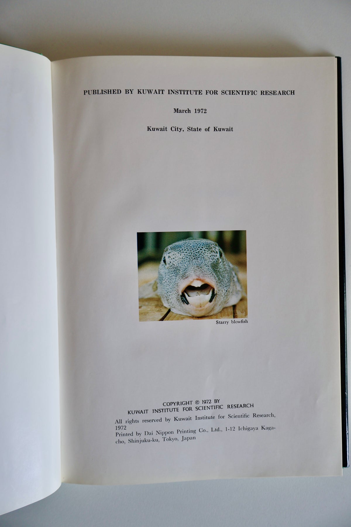Fishes of Kuwait (1972 First Edition) – KISR Natural History Book with Dust Jacket
