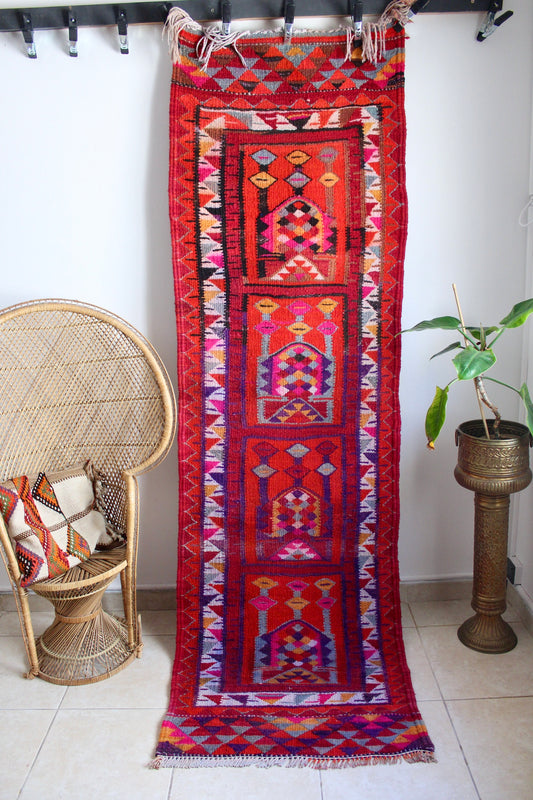 Vintage Sadu Runner - 88x310