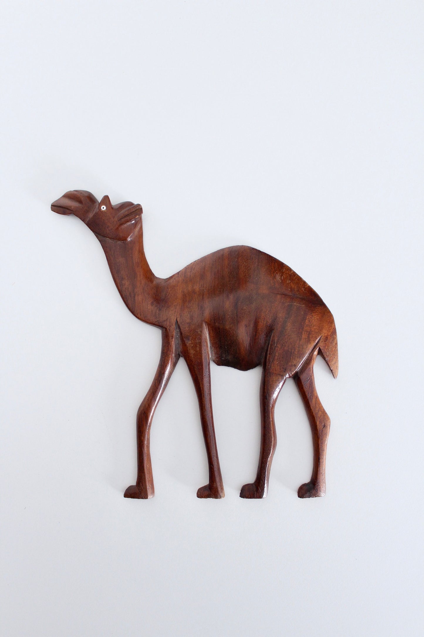 Vintage Rosewood Carved Camel