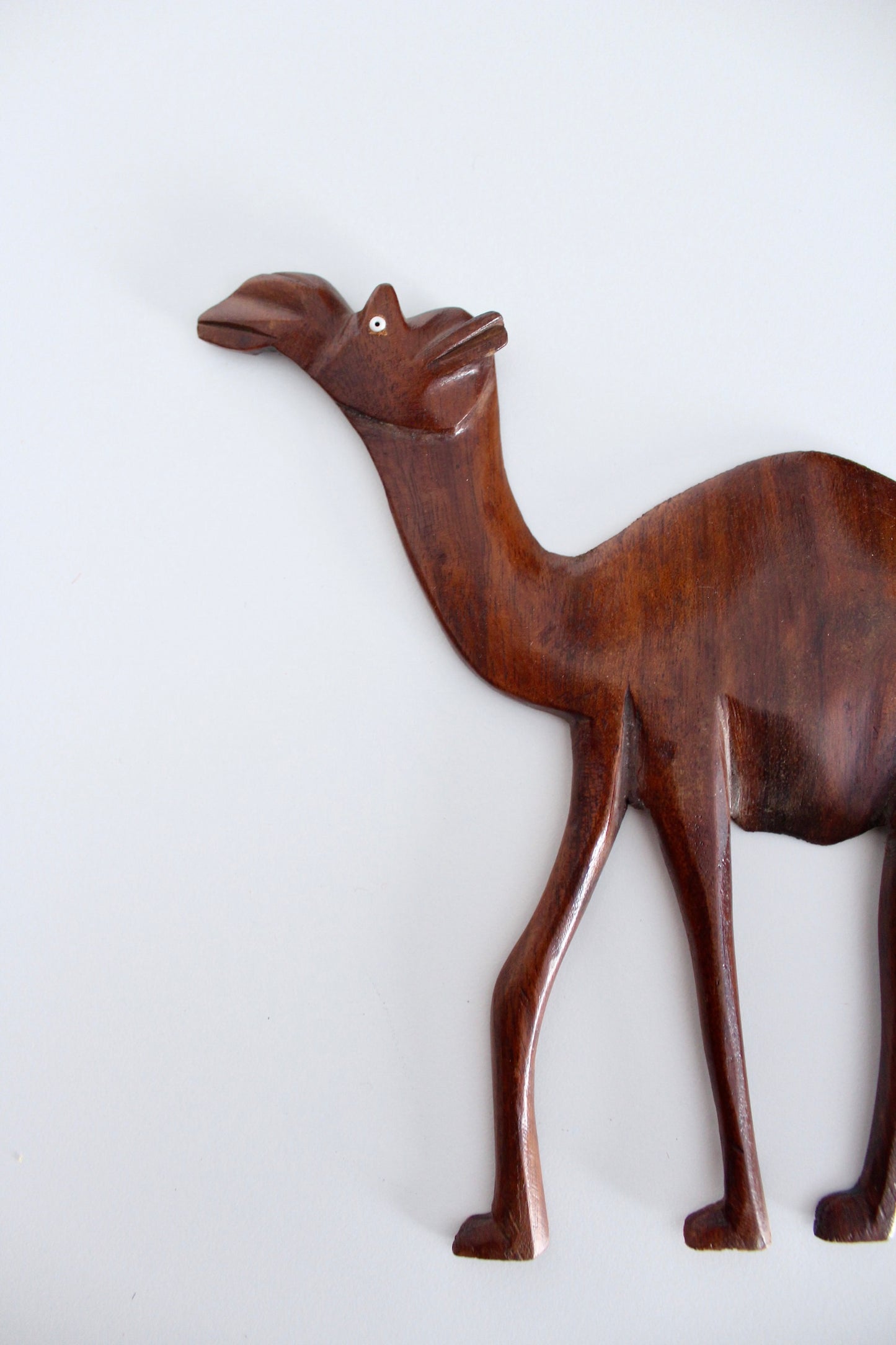 Vintage Rosewood Carved Camel