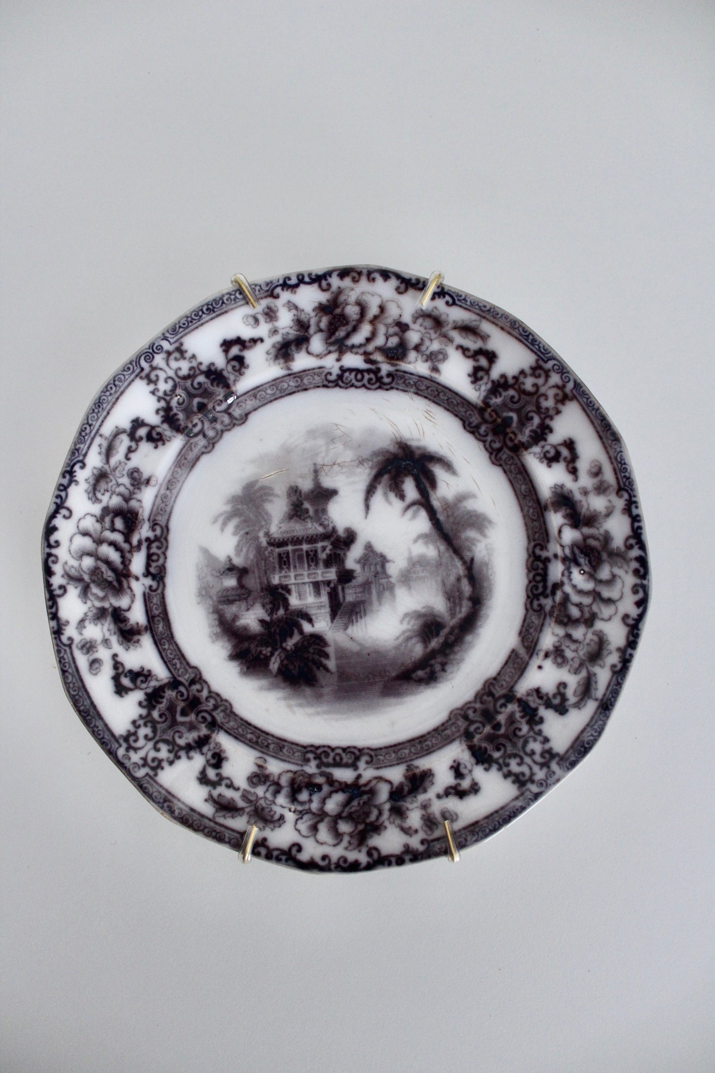 Late 19th Century Antique Porcelain Wall Plate