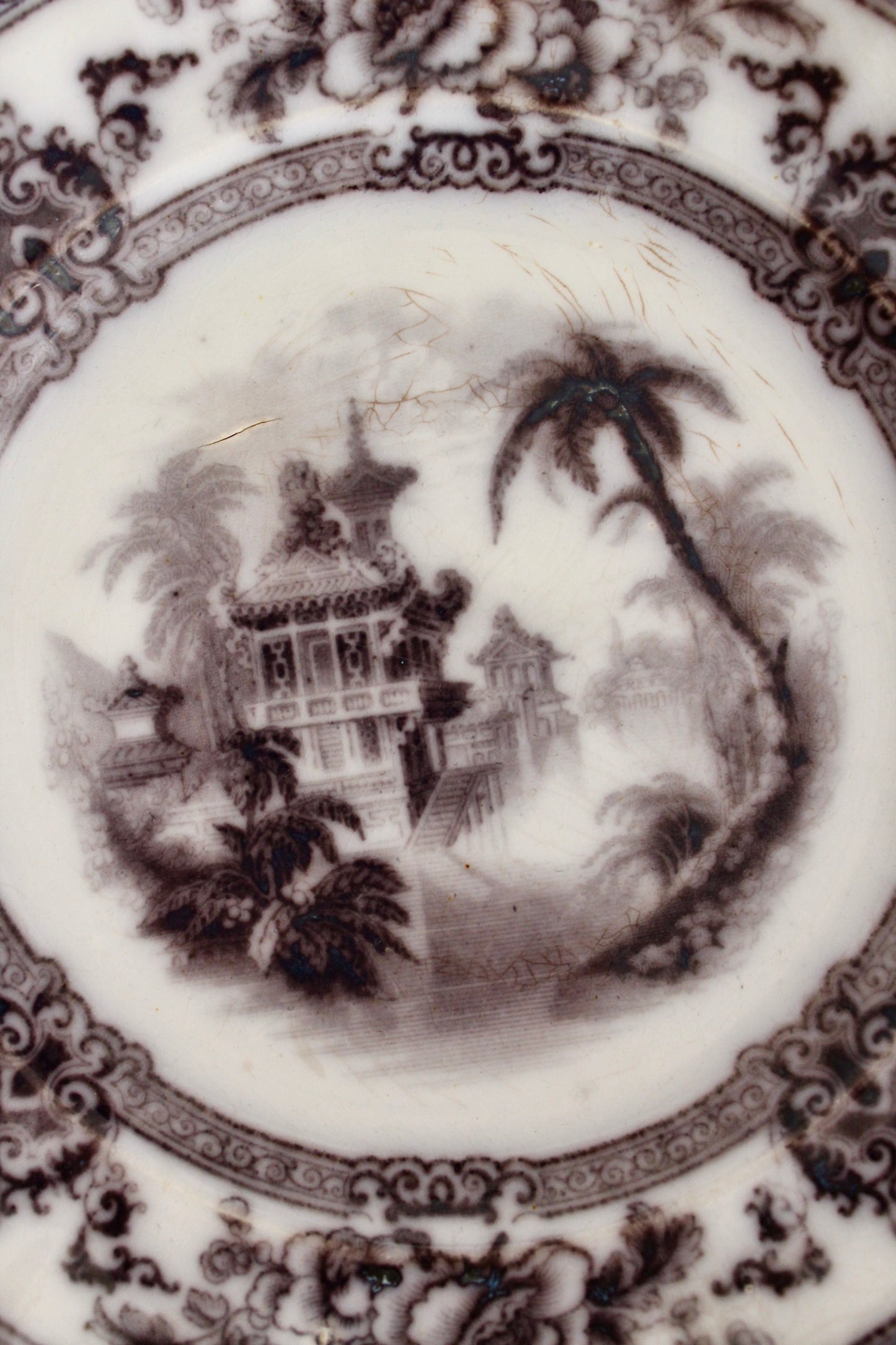 Late 19th Century Antique Porcelain Wall Plate