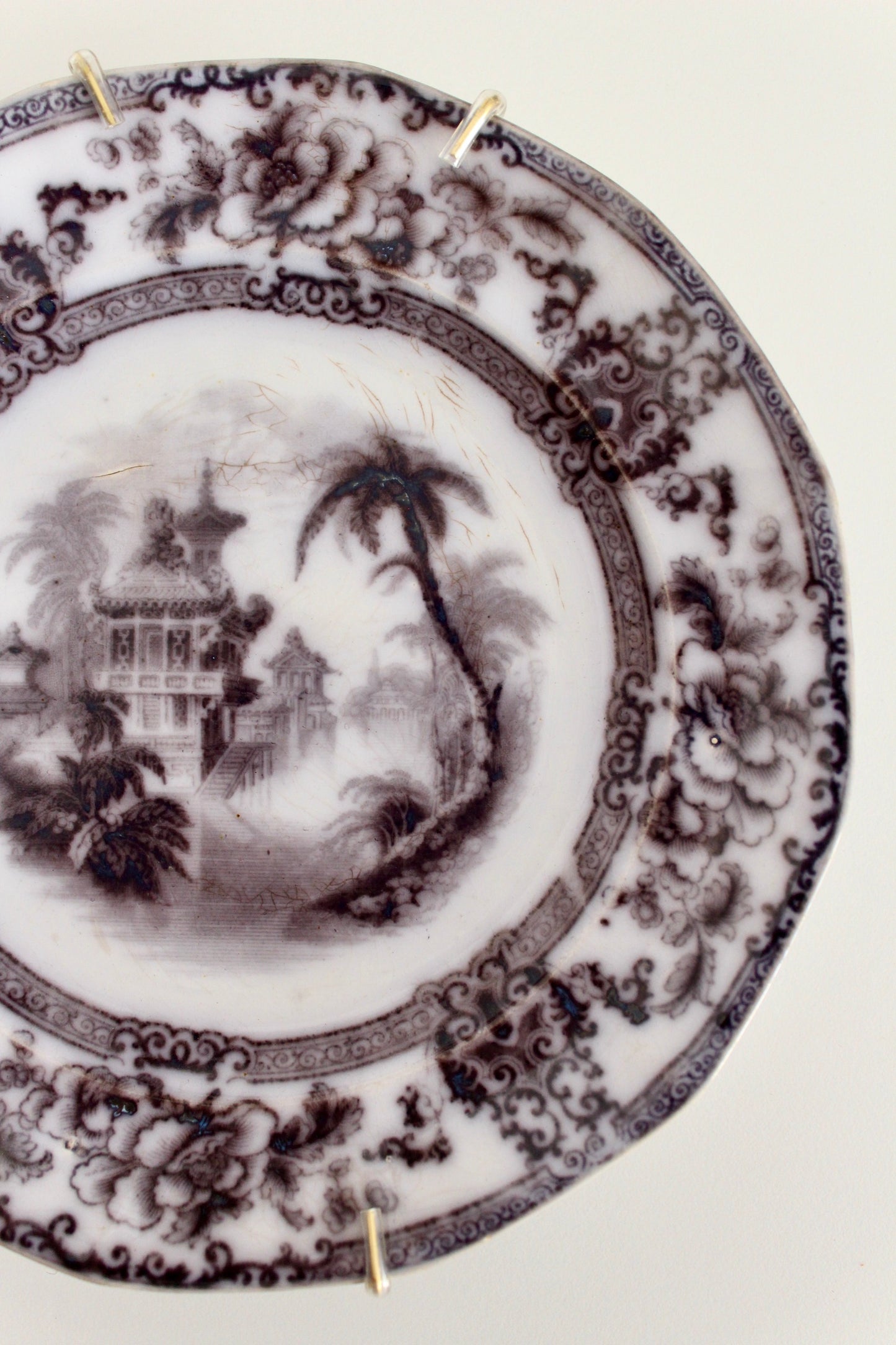 Late 19th Century Antique Porcelain Wall Plate