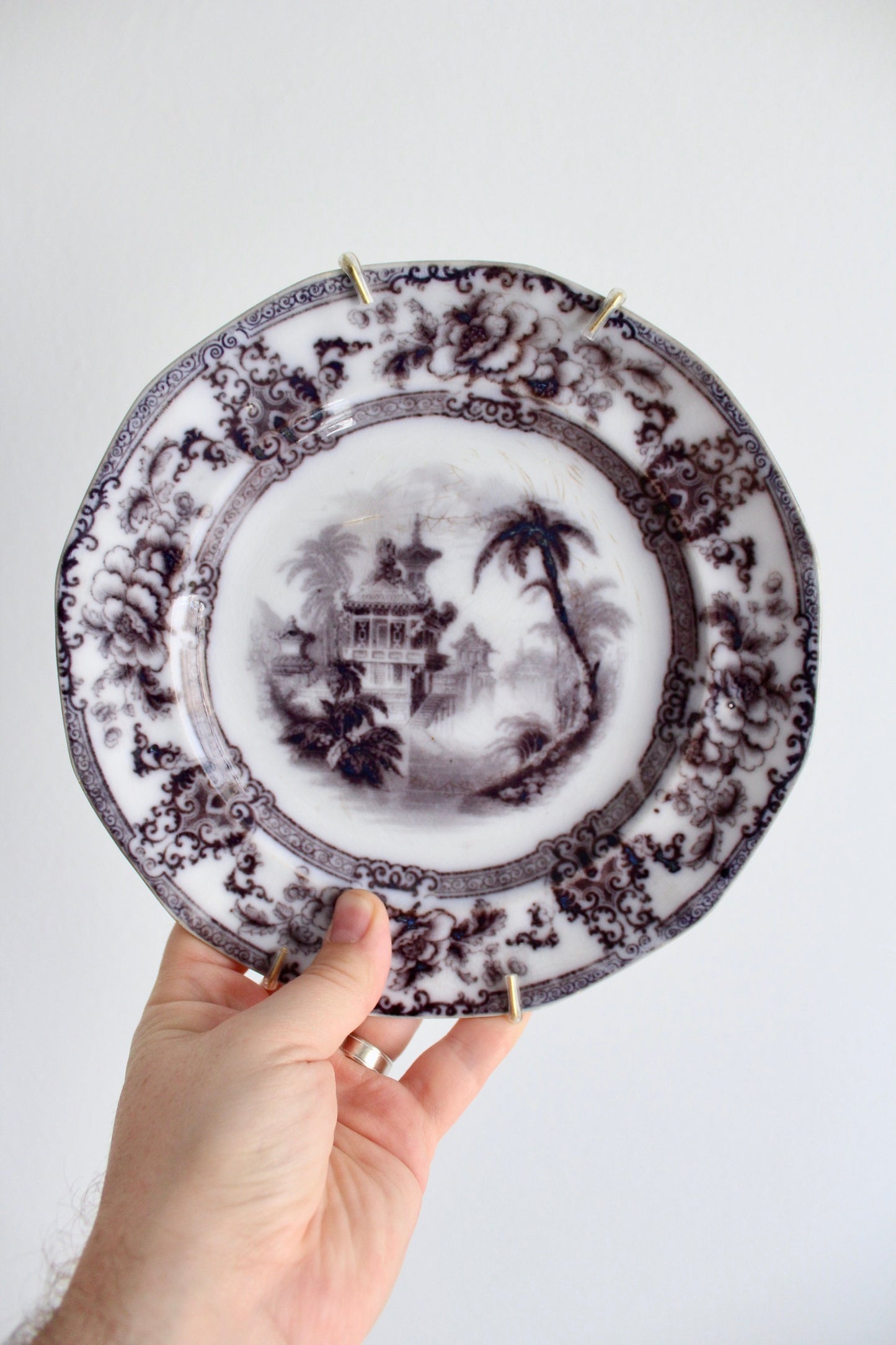 Late 19th Century Antique Porcelain Wall Plate