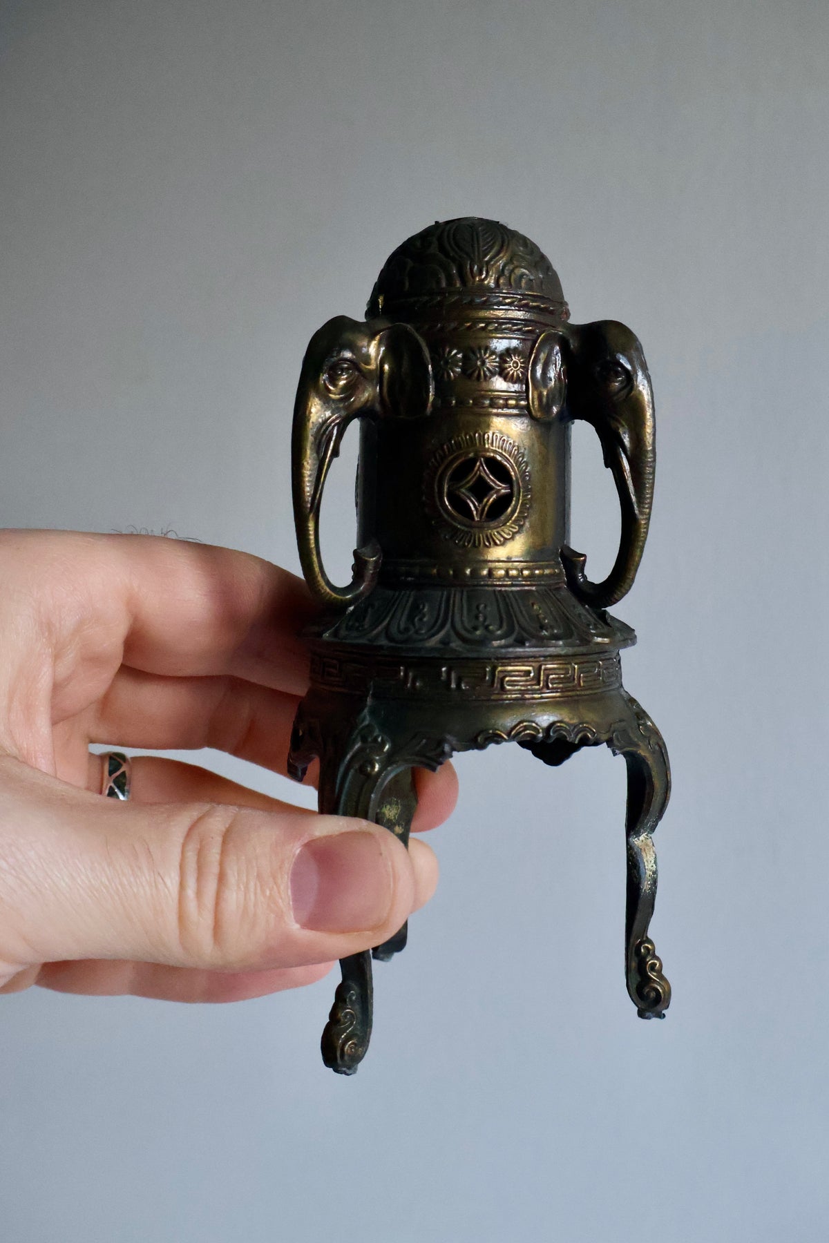 Antique Vantine’s French Elephant Incense Burner – c. 1920s