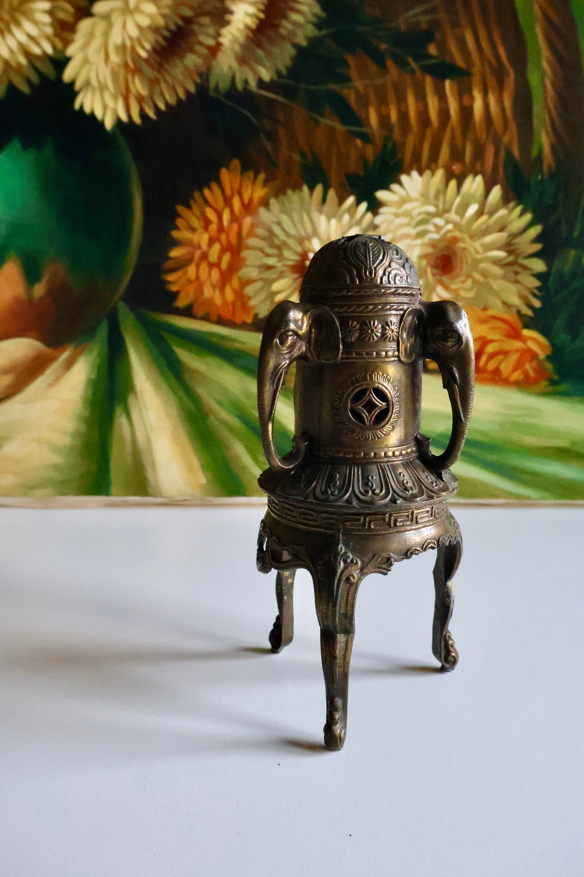 Antique Vantine’s French Elephant Incense Burner – c. 1920s