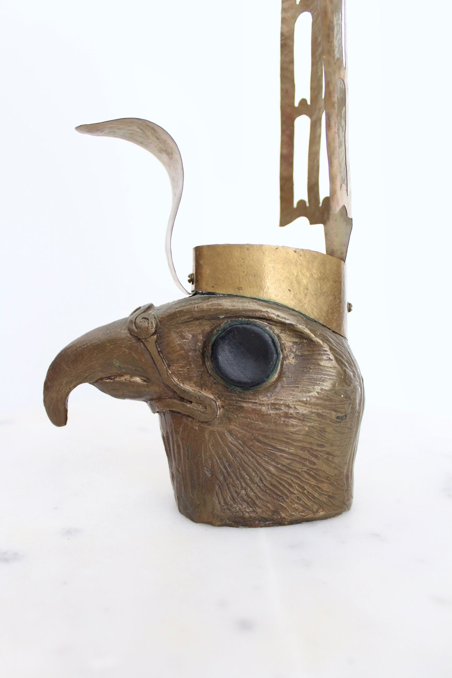 Vintage Bronze Ancient Egyptian Style Hawk/Facon Bust