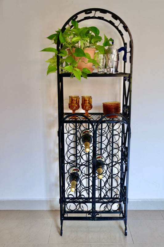 Vintage Wrought Iron Bar Stand/Display Rack