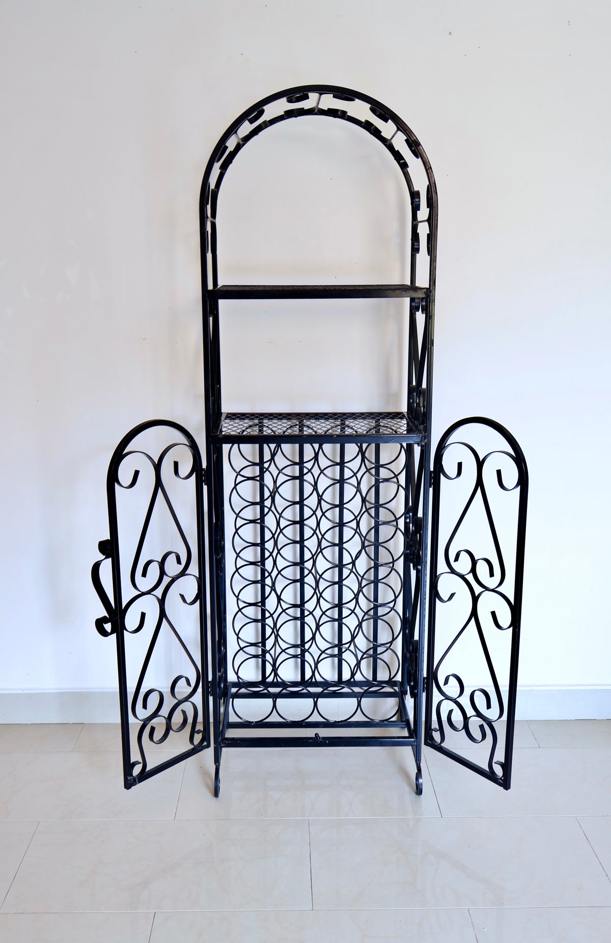 Vintage Wrought Iron Bar Stand/Display Rack