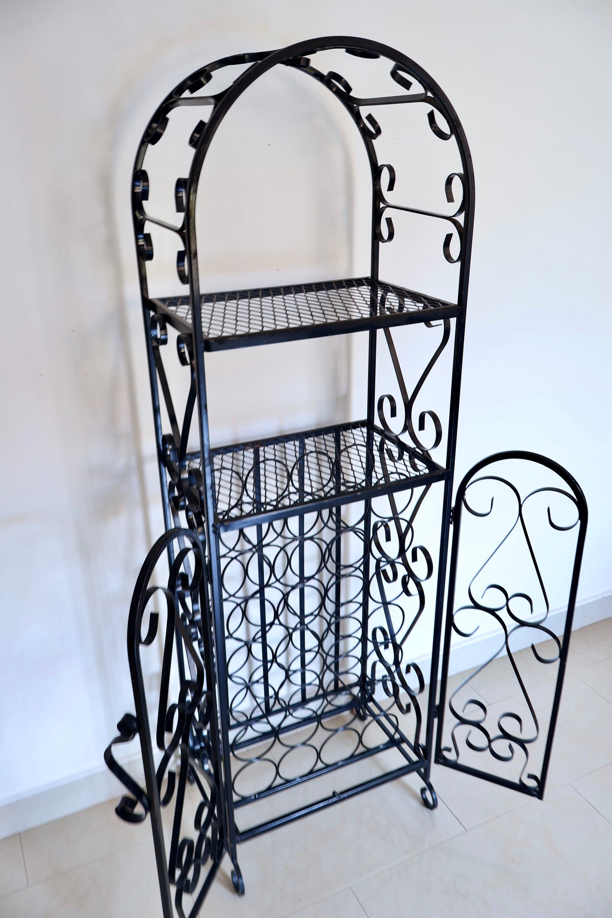 Vintage Wrought Iron Bar Stand/Display Rack