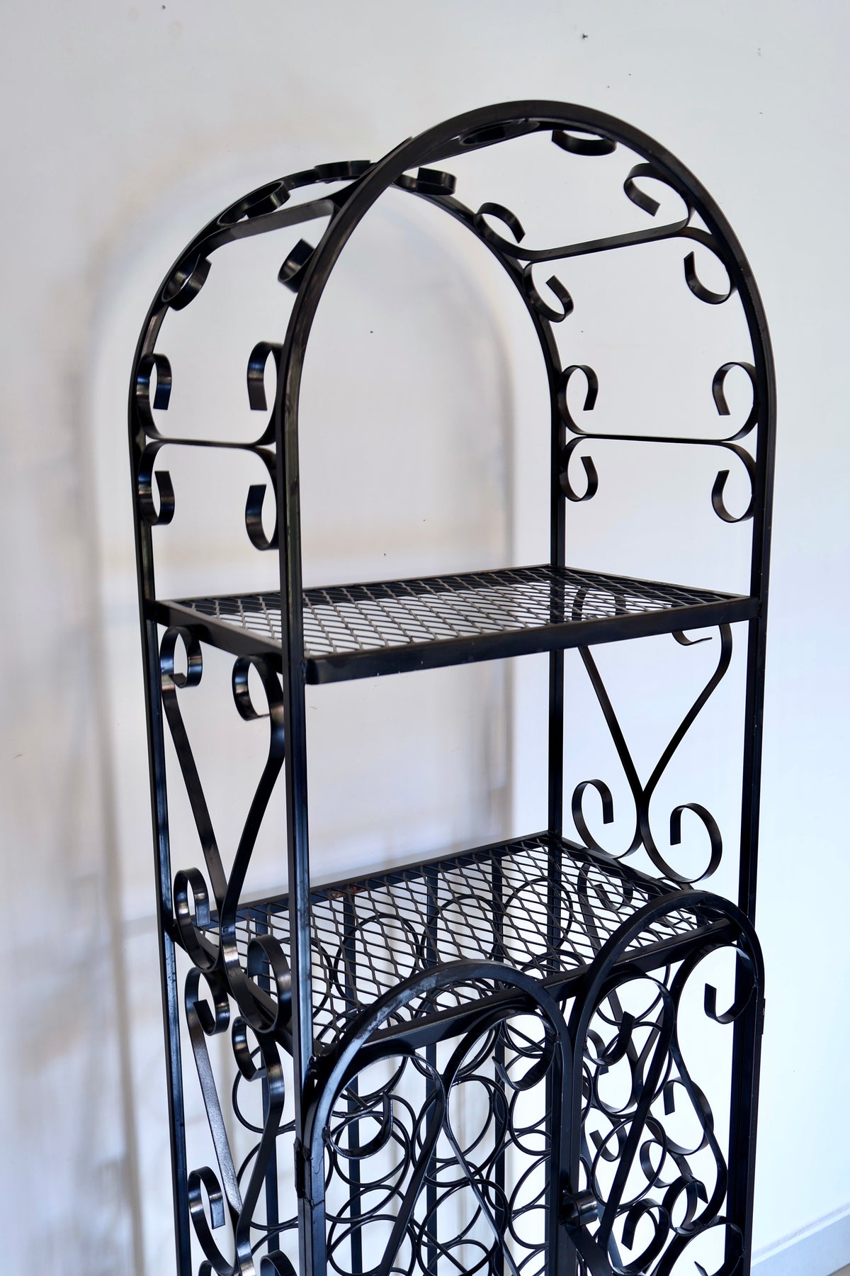 Vintage Wrought Iron Bar Stand/Display Rack