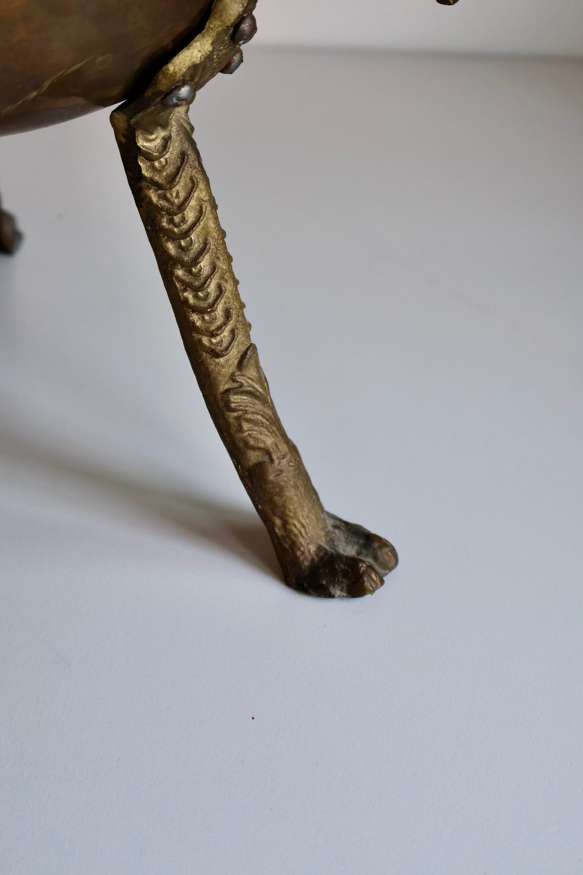 Vintage Brass Mubkhar with Crescent and Star Finial