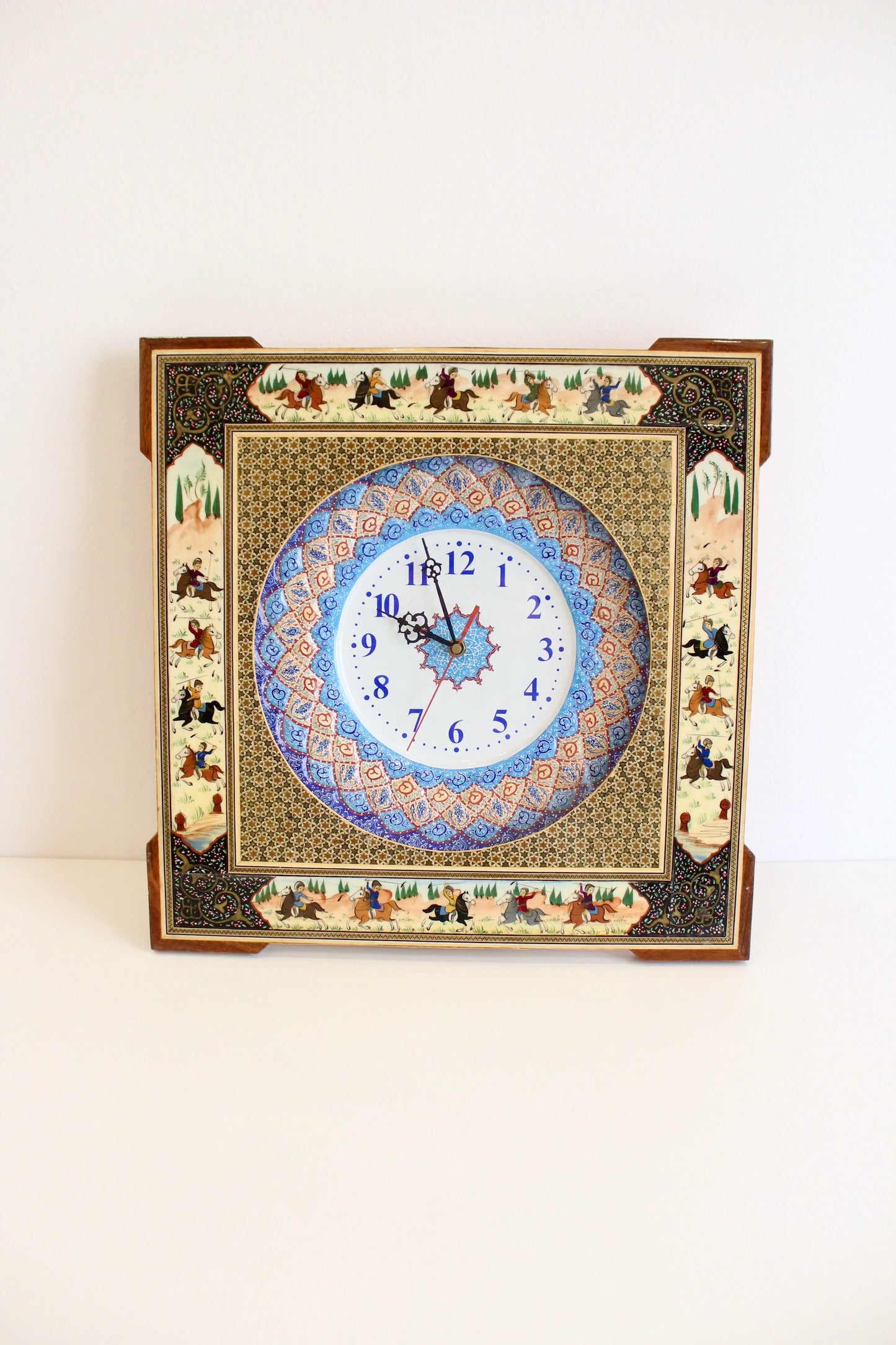 Persian Khalam-kari Wall Clock