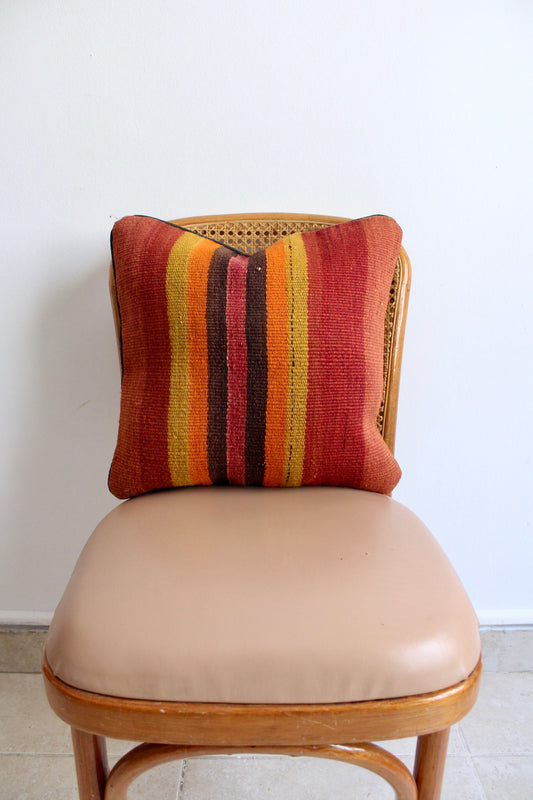 Vintage Afghan Kilim Pillow 1 - 40x40cm