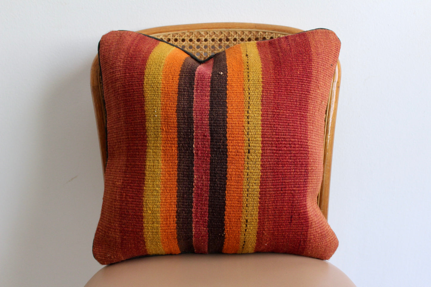 Vintage Afghan Kilim Pillow 1 - 40x40cm