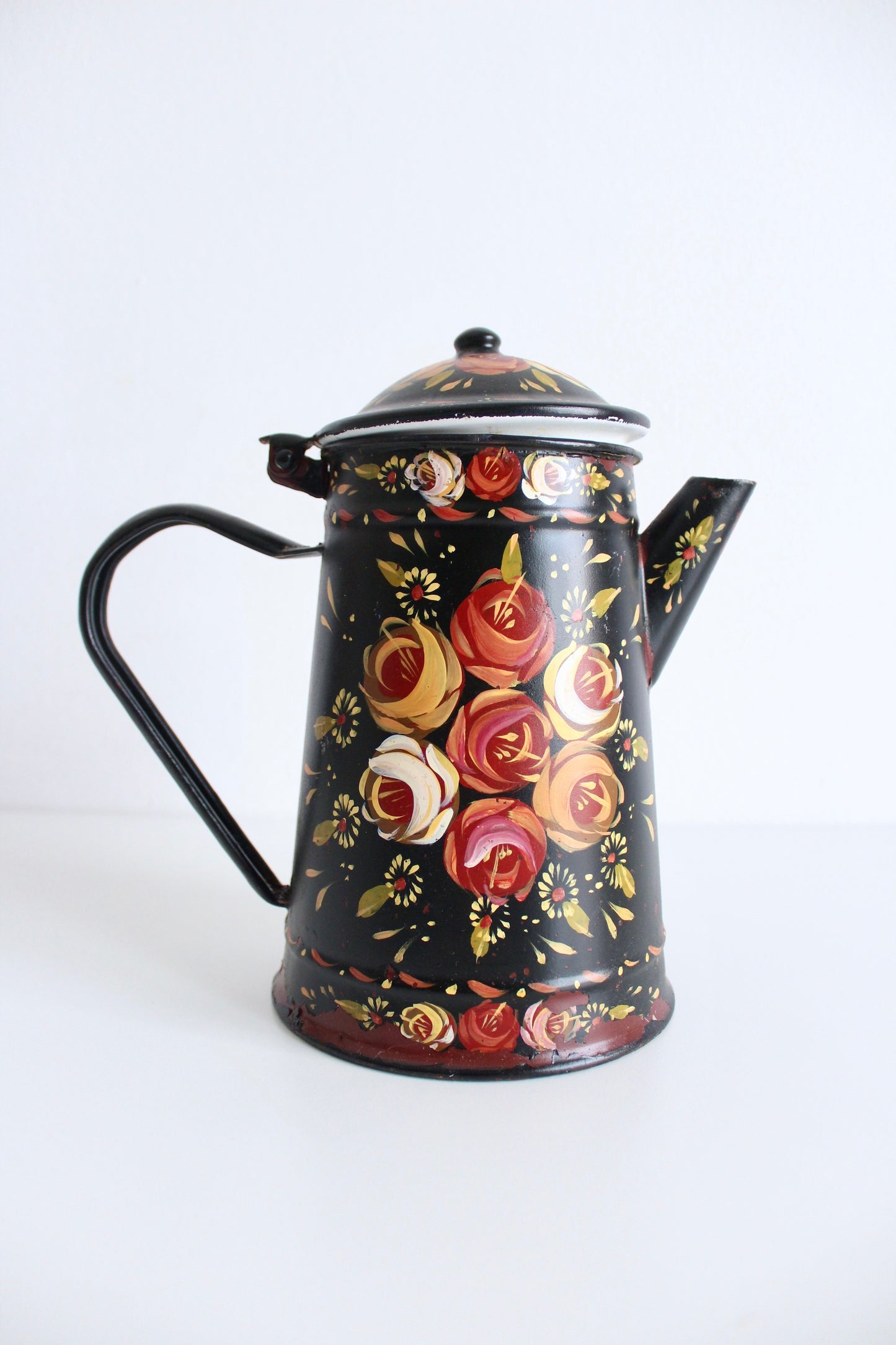 Antique Enamelware Coffee Pot