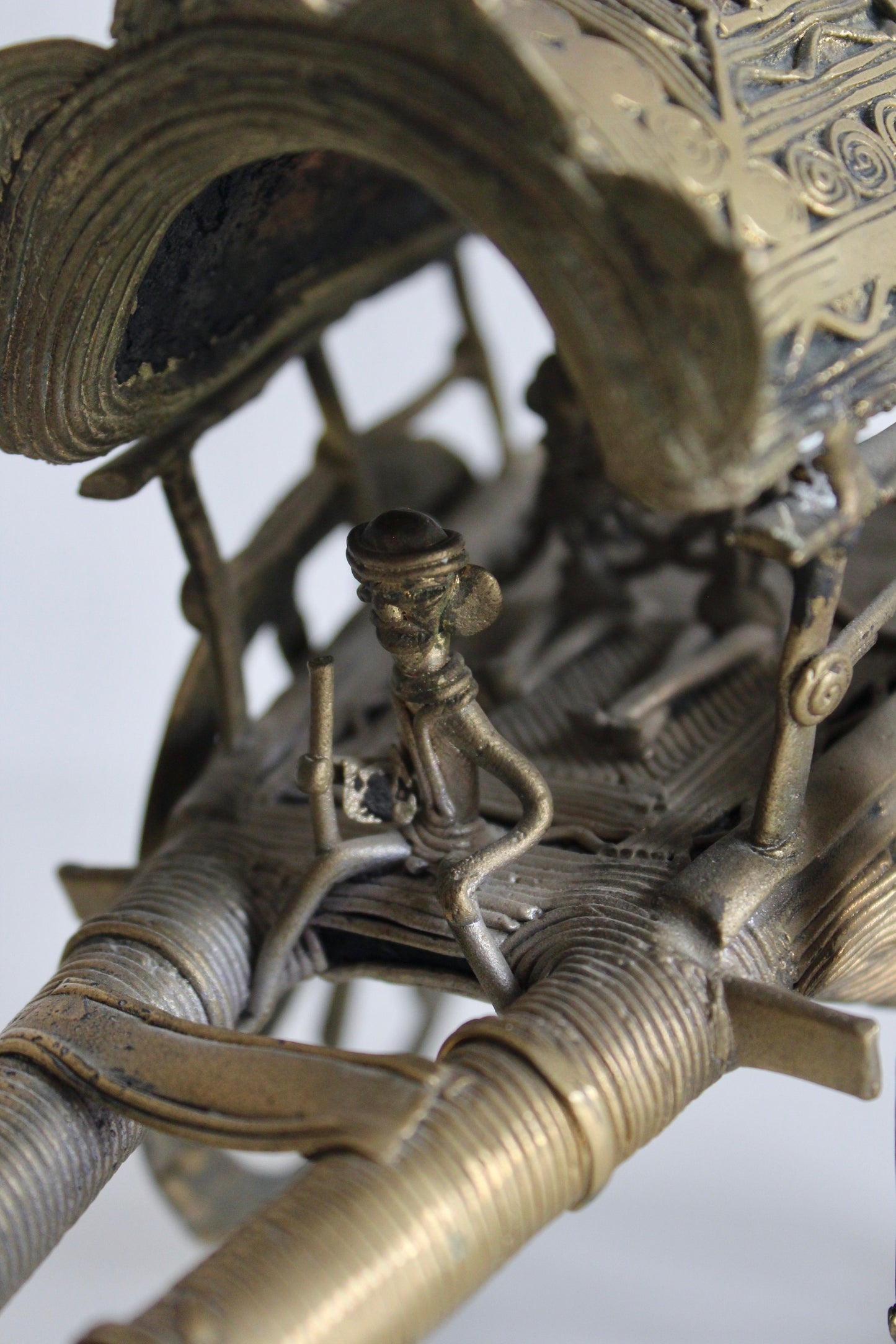 Vintage Brass Dhaka Sculture