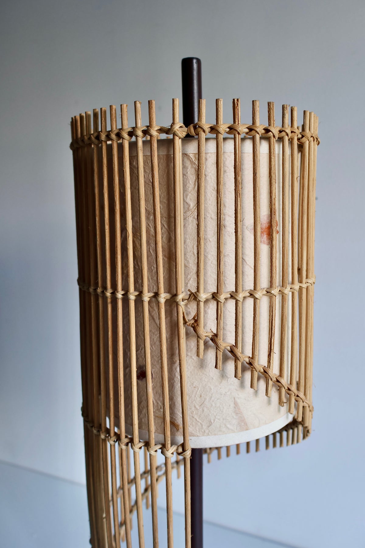 Handcrafted Bamboo & Botanical Paper Table Lamp