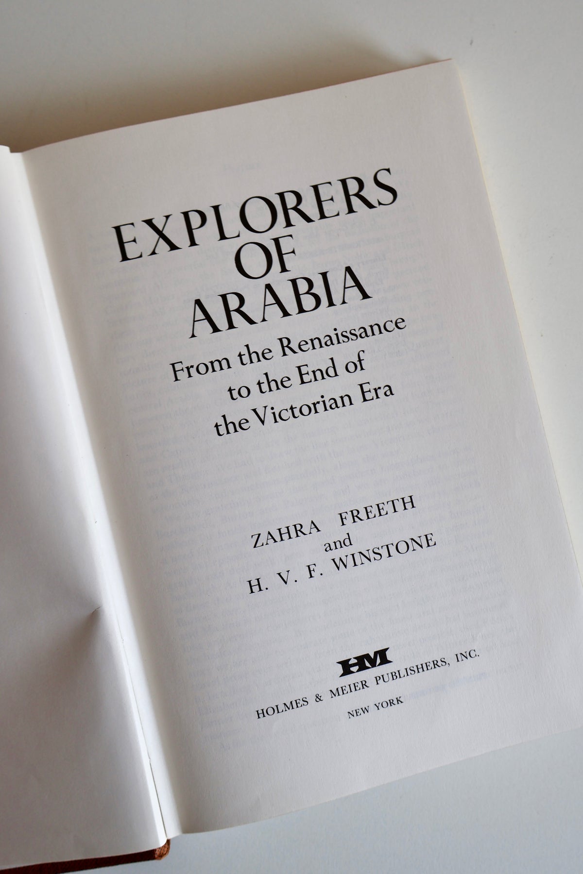 Explorers of Arabia – Zahra Freeth & Victor Winstone (1978 First American Edition)