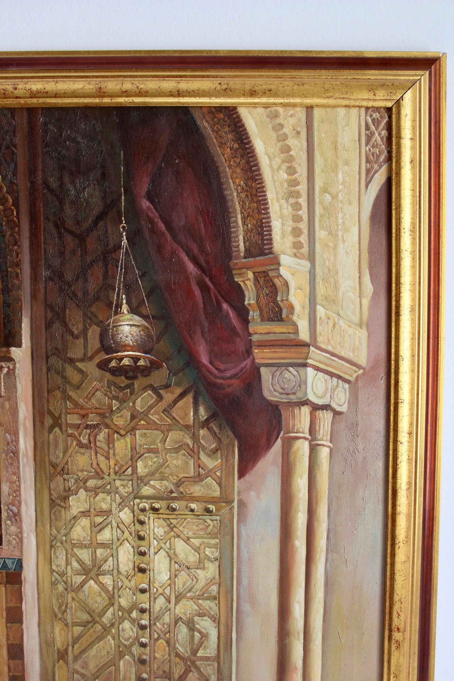 Vintage Arabesque Oil Painting