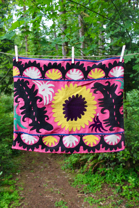 Vintage Suzani Pillowcase 11 - 46x56