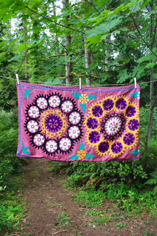 Vintage Suzani Pillowcase 9 - 60x90