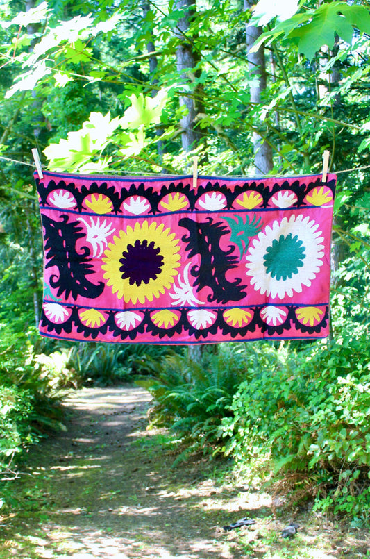 Vintage Suzani Pillowcase 13 - 47x74