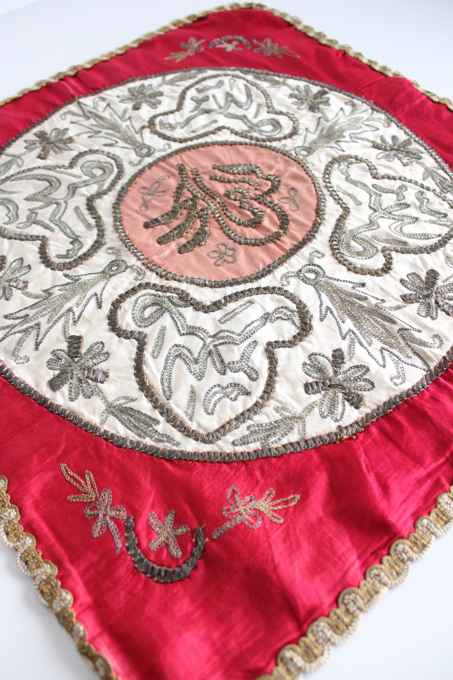 Antique Ottoman and Silver Threaded Textile