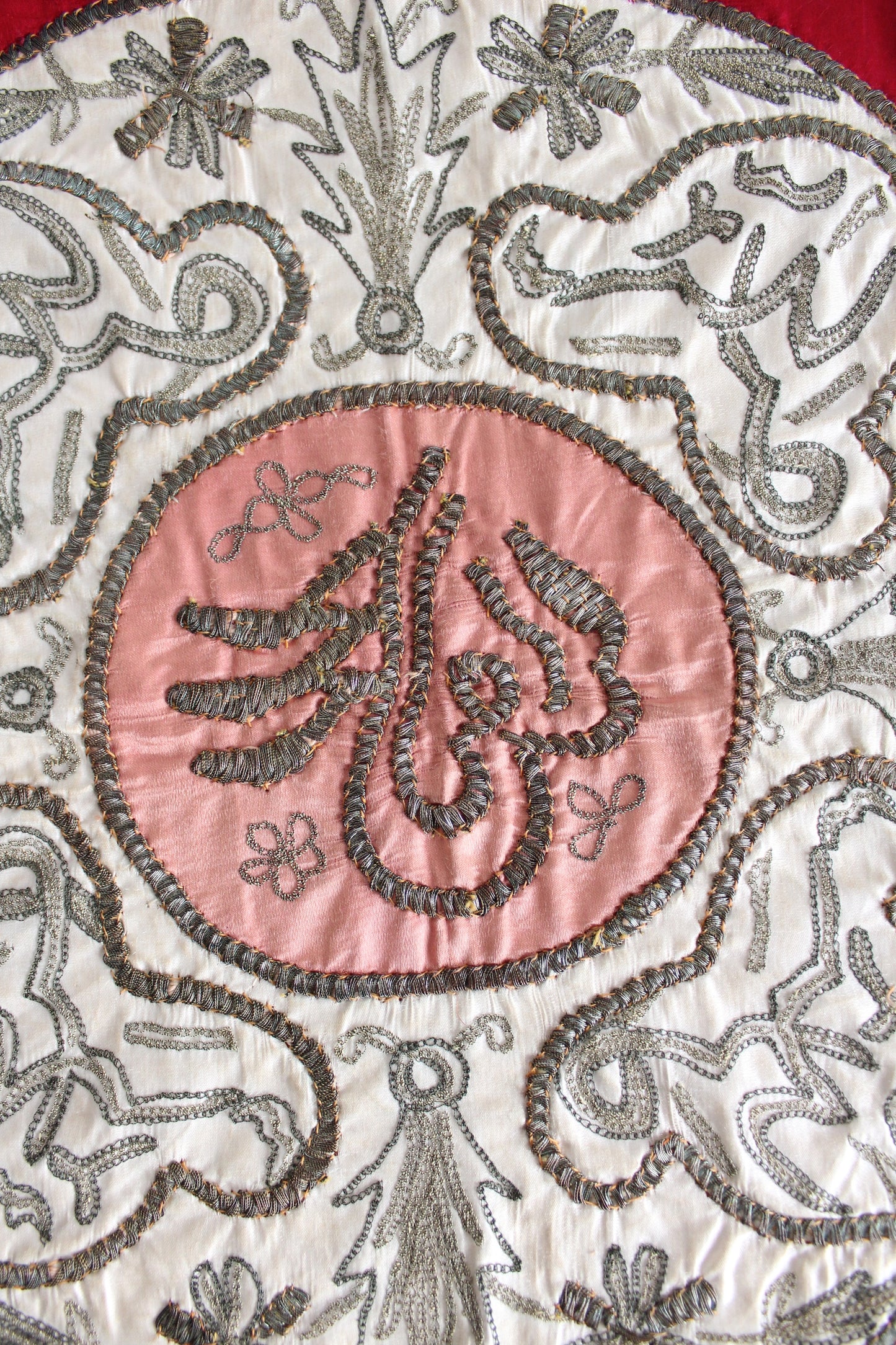 Antique Ottoman and Silver Threaded Textile