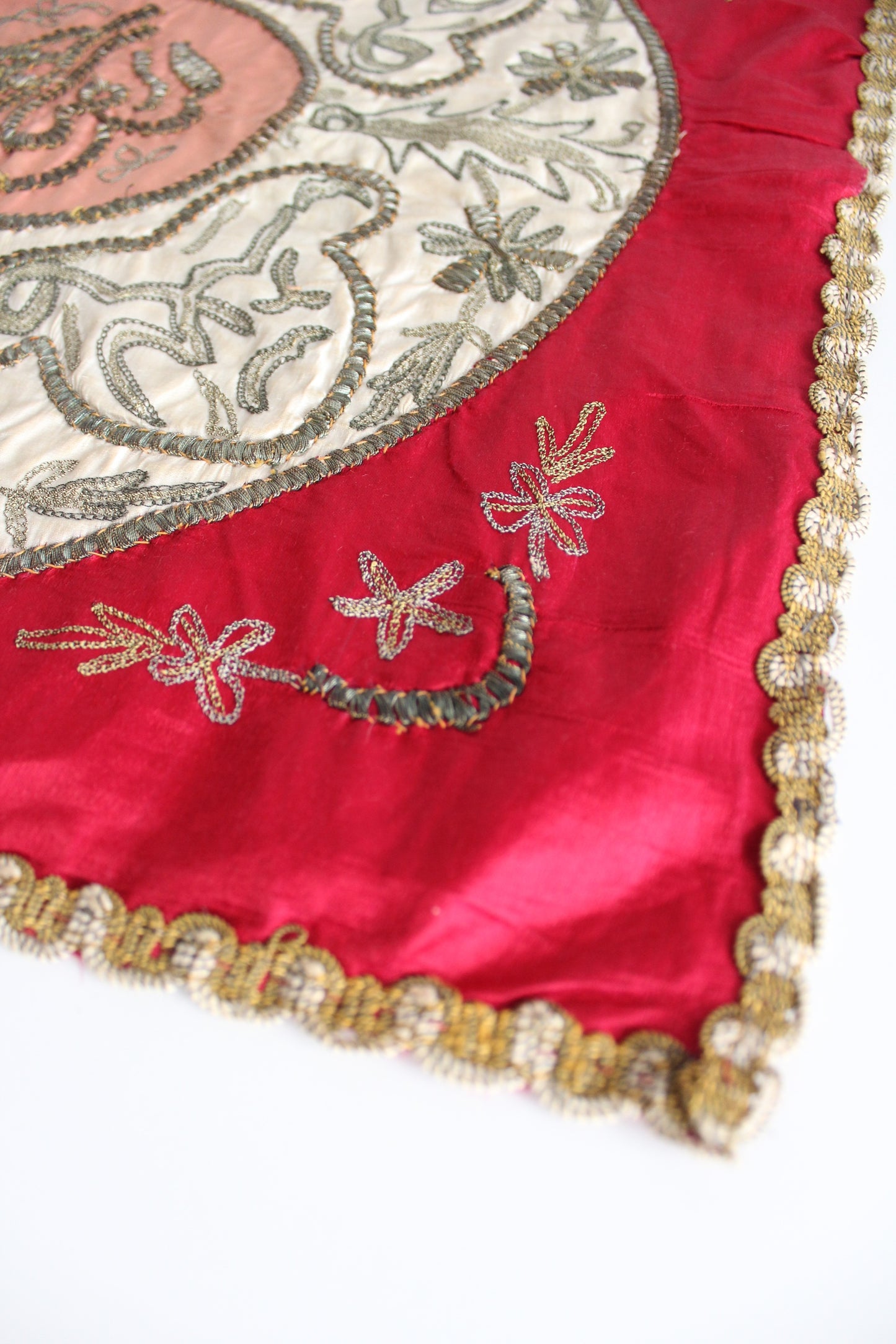 Antique Ottoman and Silver Threaded Textile