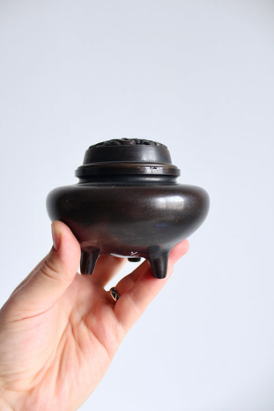 Late 19th Century Japanese Bronze Incense Burner(Mubkhar)