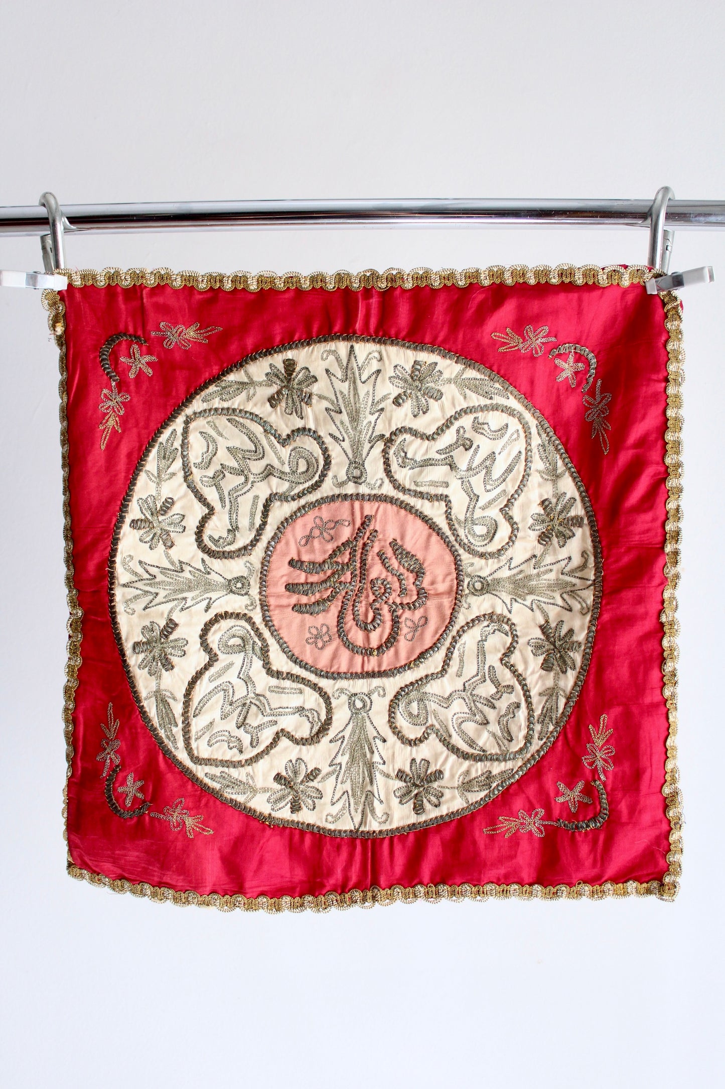 Antique Ottoman and Silver Threaded Textile