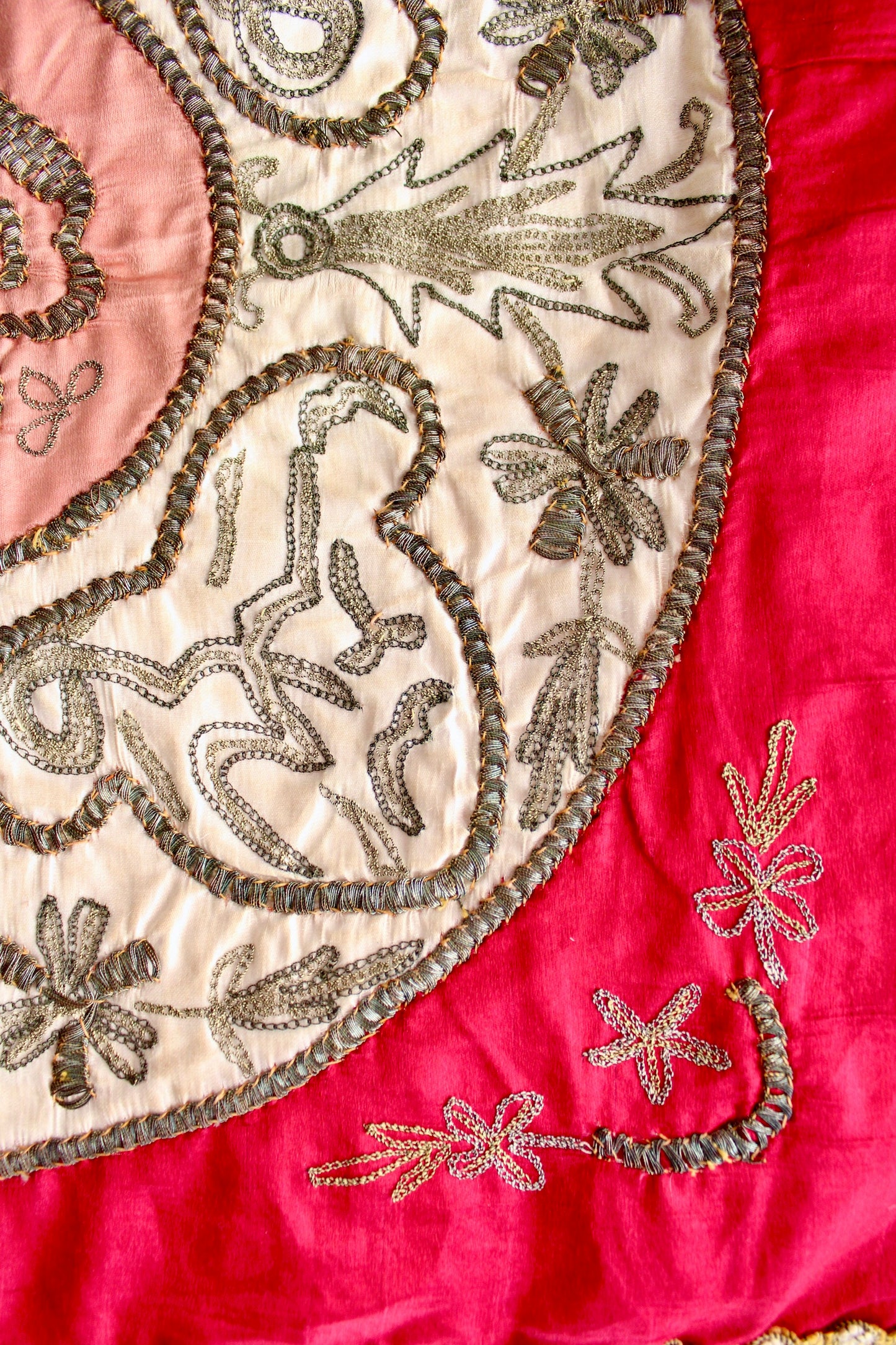 Antique Ottoman and Silver Threaded Textile